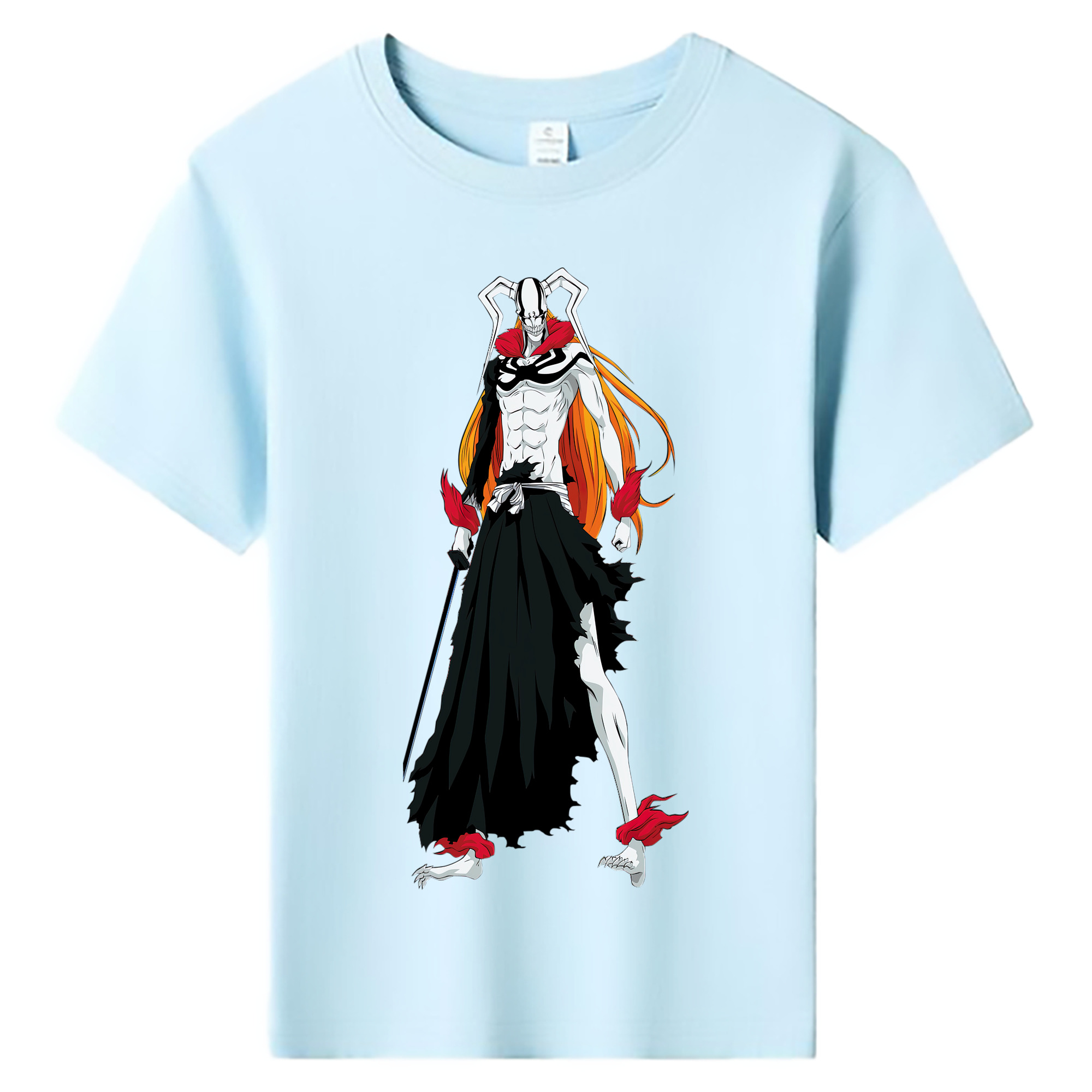 （画像用） ブリーチ 黒崎一護（くろさき いちご）BLEACH Kurosaki Ichigo 綿100％キッズTシャツ（フロントプリント）